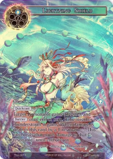 Lightning Shield (Full Art) (TSW-067), The Time Spinning Witch — Force of Will card price