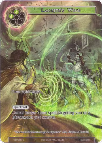 Laurite's Wind (Full Art) (TSW-096), The Time Spinning Witch — Force of Will card price
