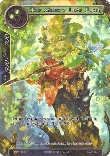 The Mighty Leaf Elder (Full Art) (TSW-113), The Time Spinning Witch — Force of Will card price