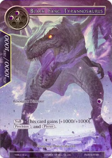 Black Fang Tyrannosaurus (Full Art) (TSW-116), The Time Spinning Witch — Force of Will card price