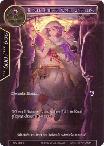 Blazer Thieves Gang Underling (Full Art) (TSW-120), The Time Spinning Witch — Force of Will card price