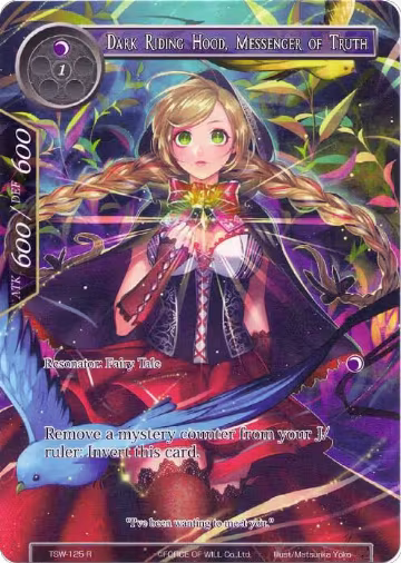 Dark Riding Hood, Messenger of Truth // Red Riding Hood, Recovered Hope (Full Art) (TSW-125), The Time Spinning Witch — Force of Will card price