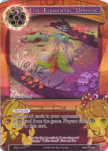 Evil Elemental Uprising (Full Art) (TSW-128), The Time Spinning Witch — Force of Will card price