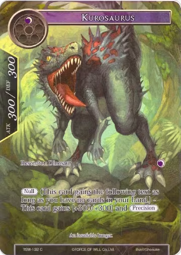 Kurosaurus (Full Art) (TSW-132), The Time Spinning Witch — Force of Will card price