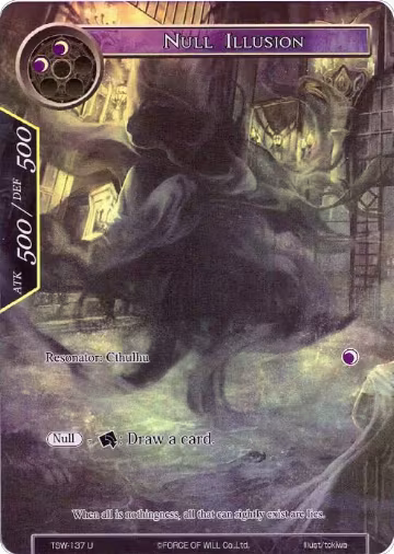 Null Illusion (Full Art) (TSW-137), The Time Spinning Witch — Force of Will card price