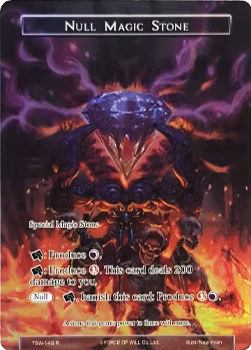 Null Magic Stone (Full Art) (TSW-149), The Time Spinning Witch — Force of Will card price