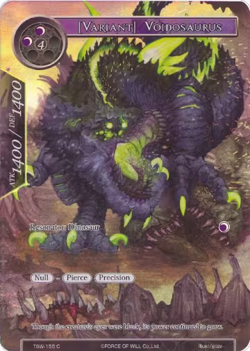 [Variant] Voidosaurus (Full Art) (TSW-155), The Time Spinning Witch — Force of Will card price
