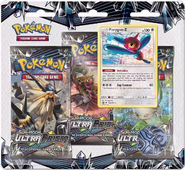 Ultra Prism 3 Pack Blister [Porygon-Z], SM - Ultra Prism — Pokémon sealed product price