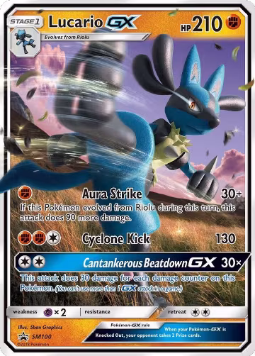 Lucario GX - SM100 (SM100), SM Promos — Pokémon card price