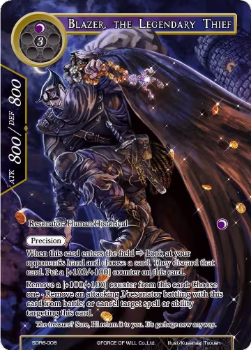 Blazer, the Legendary Thief (SDR6-008), Starter Deck: The Lost Tomes — Force of Will card price