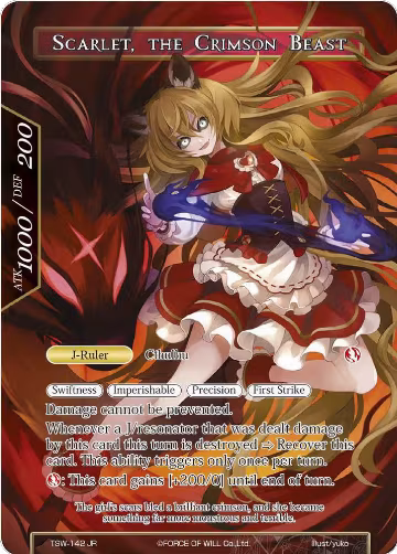 The Dusk Girl // Scarlet, the Crimson Beast (TSW-142), The Time Spinning Witch — Force of Will card price