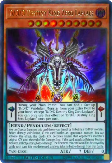 D/D/D Destiny King Zero Laplace (YA03-EN001) — card price