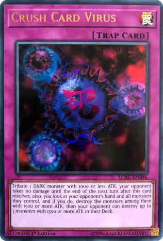 Crush Card Virus (Version 2) (LCKC-EN046), Legendary Collection Kaiba — Yu-Gi-Oh! card price