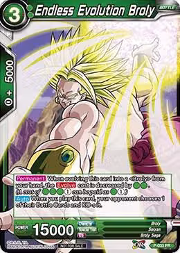Endless Evolution Broly (P-033), Promotion Cards — DB Super card price