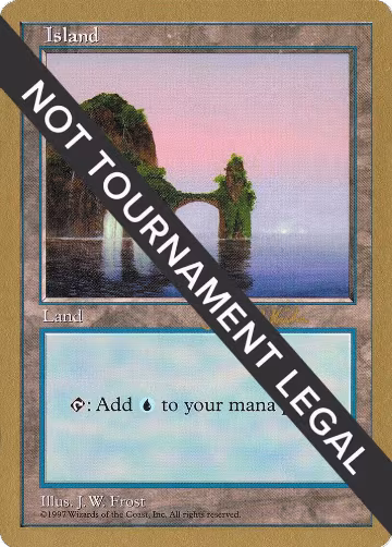 Island (425) - 1997 Janosch Kuhn (5ED), World Championship Decks — Magic card price