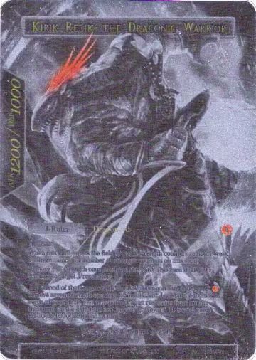 Kirik Rerik // Kirik Rerik, the Draconic Warrior (Alternate Art) (Uber Rare) (TSW-045), The Time Spinning Witch — Force of Will card price