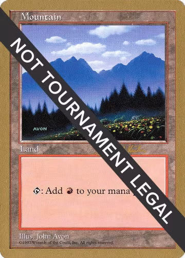 Mountain (433) - 1997 Janosch Kuhn (5ED), World Championship Decks — Magic card price