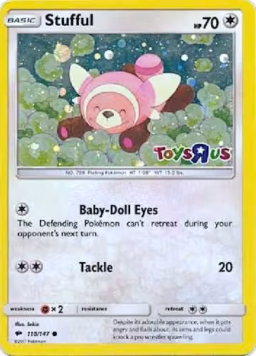 Stufful - 110/147 (Toys R Us) (110/147), Miscellaneous Cards & Products — Pokémon card price