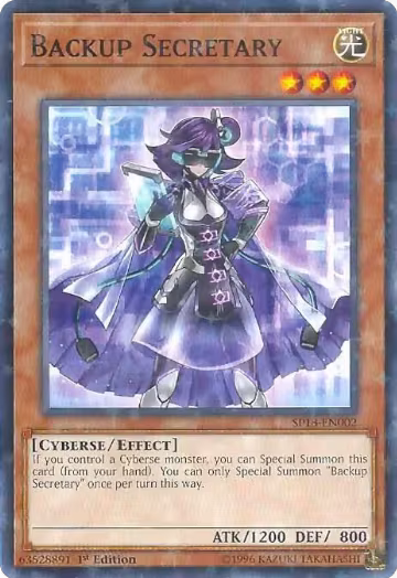 Backup Secretary (Starfoil) (SP18-EN002), Star Pack VRAINS — Yu-Gi-Oh! card price