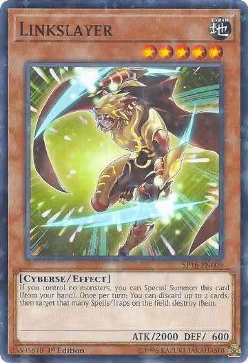 Linkslayer (Starfoil) (SP18-EN009), Star Pack VRAINS — Yu-Gi-Oh! card price