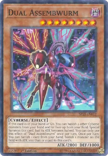 Dual Assembwurm (Starfoil) (SP18-EN012), Star Pack VRAINS — Yu-Gi-Oh! card price