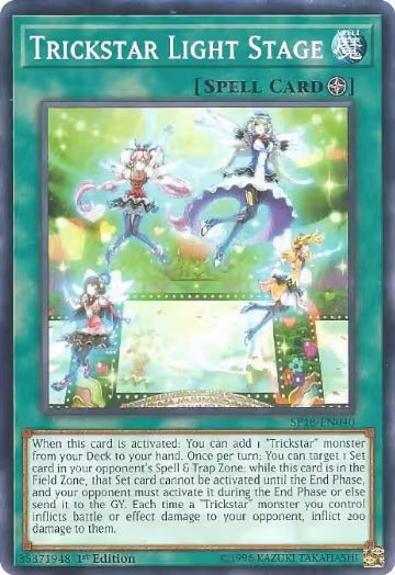 Trickstar Light Stage (SP18-EN040), Star Pack VRAINS — Yu-Gi-Oh! card price