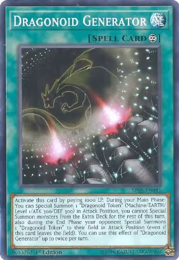 Dragonoid Generator (SP18-EN041), Star Pack VRAINS — Yu-Gi-Oh! card price