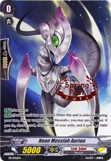 Neon Messiah Aurion (PR/0312EN), Promo Cards — Vanguard card price
