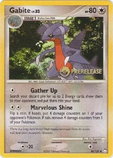 Gabite - 48/124 (Prerelease) (48/124), Diamond and Pearl Promos — Pokémon card price