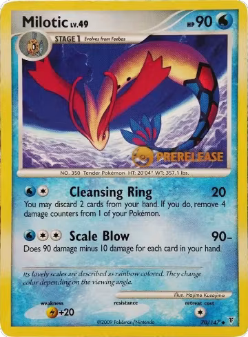 Milotic - 70/147 (Prerelease) (70/147), Nintendo Promos — Pokémon card price