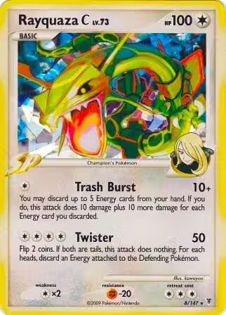 Rayquaza C - 8/147 (Cracked Ice) (008/147), Miscellaneous Cards & Products — Pokémon card price