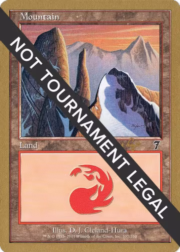 Mountain (337) - 2001 Tom van de Logt (7ED), World Championship Decks — Magic card price