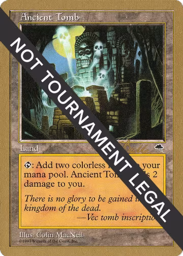 Ancient Tomb - 1999 Kai Budde (TMP), World Championship Decks — Magic card price