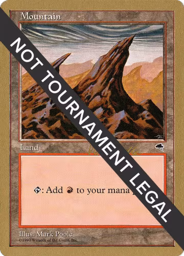Mountain (Right) - 1999 Kai Budde (TMP), World Championship Decks — Magic card price
