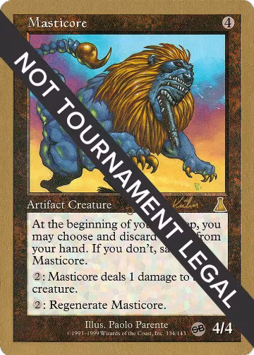 Masticore - 2000 Janosch Kuhn (UDS) (SB), World Championship Decks — Magic card price