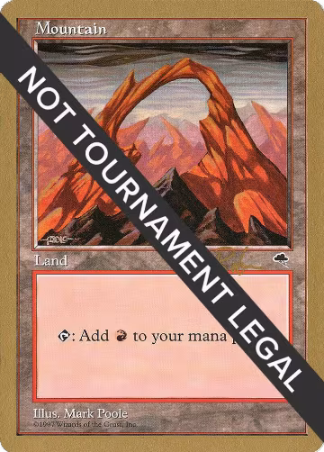 Mountain (Joined) - 1998 Ben Rubin (TMP), World Championship Decks — Magic card price