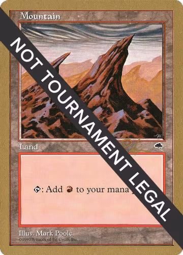 Mountain (Right) - 1998 Ben Rubin (TMP), World Championship Decks — Magic card price