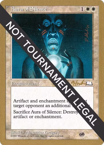 Aura of Silence - 1998 Brian Hacker (WTH) (SB), World Championship Decks — Magic card price