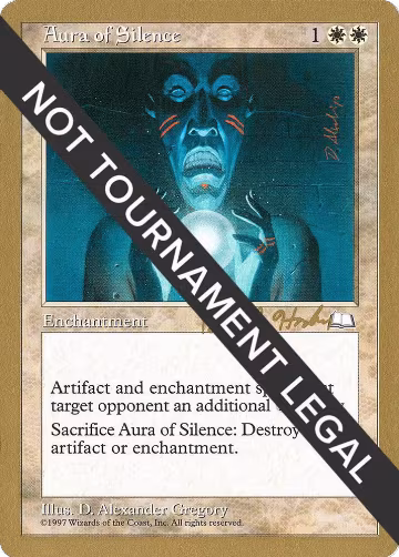 Aura of Silence - 1998 Brian Hacker (WTH), World Championship Decks — Magic card price