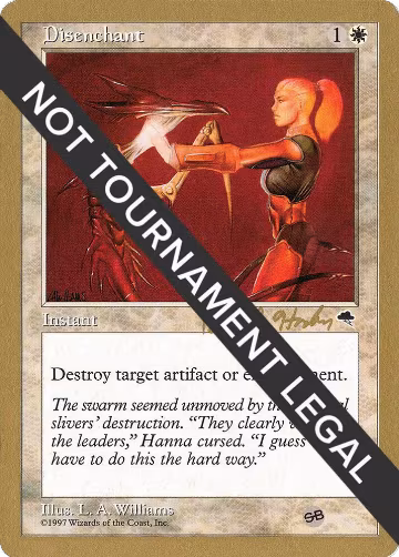 Disenchant - 1998 Brian Hacker (TMP) (SB), World Championship Decks — Magic card price
