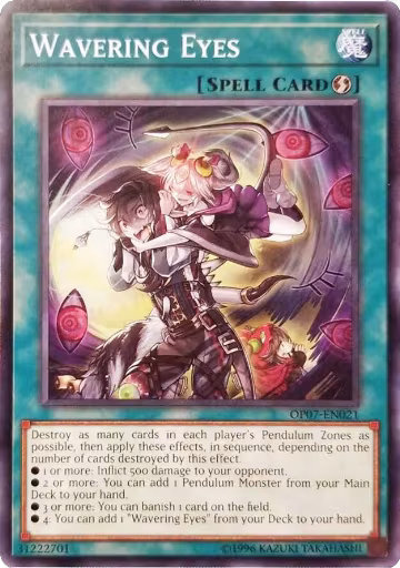 Wavering Eyes (OP07-EN021), OTS Tournament Pack 7 — Yu-Gi-Oh! card price