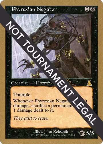 Phyrexian Negator - 1999 Jakub Slemr (UDS) (SB), World Championship Decks — Magic card price