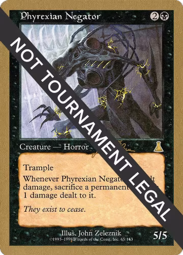 Phyrexian Negator - 1999 Jakub Slemr (UDS), World Championship Decks — Magic card price