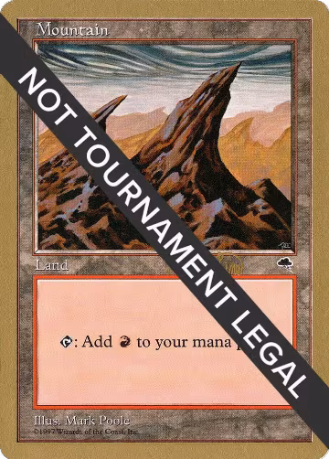 Mountain (Right) - 1999 Mark Le Pine (TMP), World Championship Decks — Magic card price