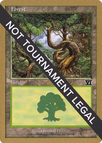 Forest (347) - 1999 Matt Linde (6ED), World Championship Decks — Magic card price