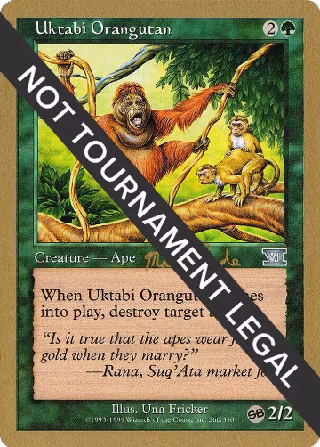 Uktabi Orangutan - 1999 Matt Linde (6ED) (SB), World Championship Decks — Magic card price