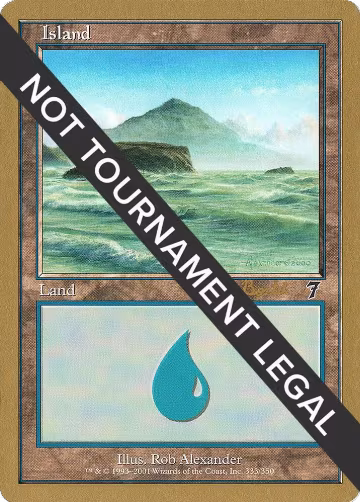 Island (333) - 2001 Alex Borteh (7ED), World Championship Decks — Magic card price