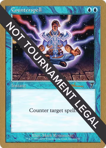 Counterspell - 2001 Antoine Ruel (7ED), World Championship Decks — Magic card price