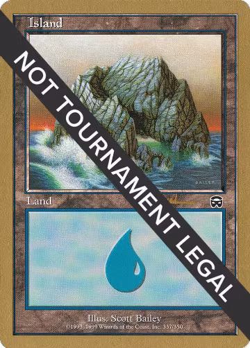 Island (337) - 2001 Antoine Ruel (MMQ), World Championship Decks — Magic card price