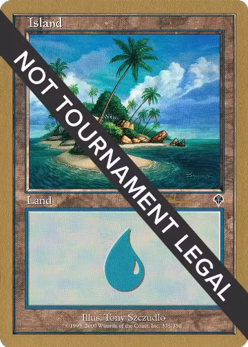 Island (335) - 2001 Antoine Ruel (INV), World Championship Decks — Magic card price